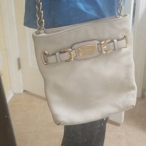 Cream and gold Michael Kors purse